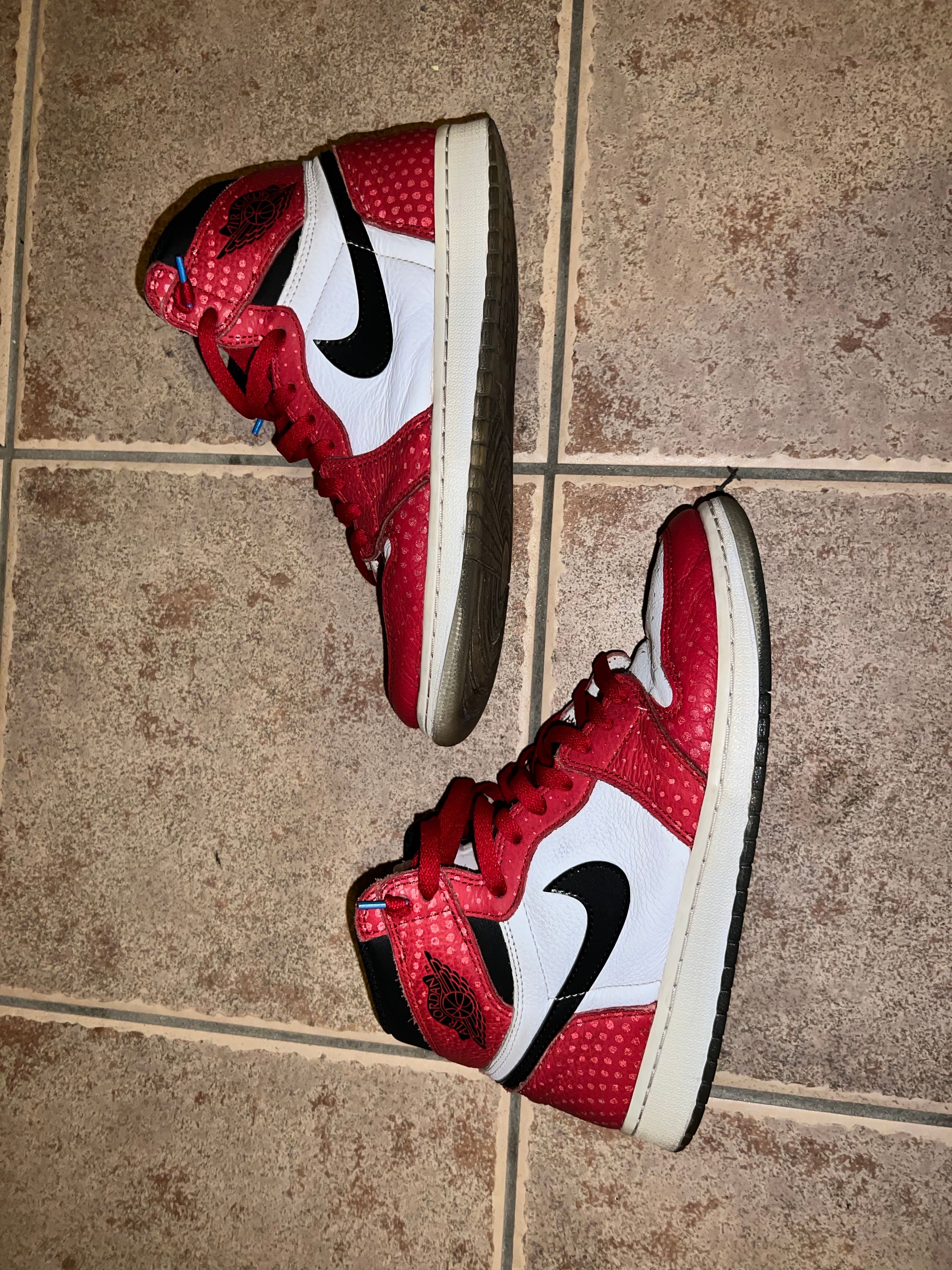 Spiderman × Nike Air Jordan 1 Origin Story "Gym Red/White/Photo Blue/Black"