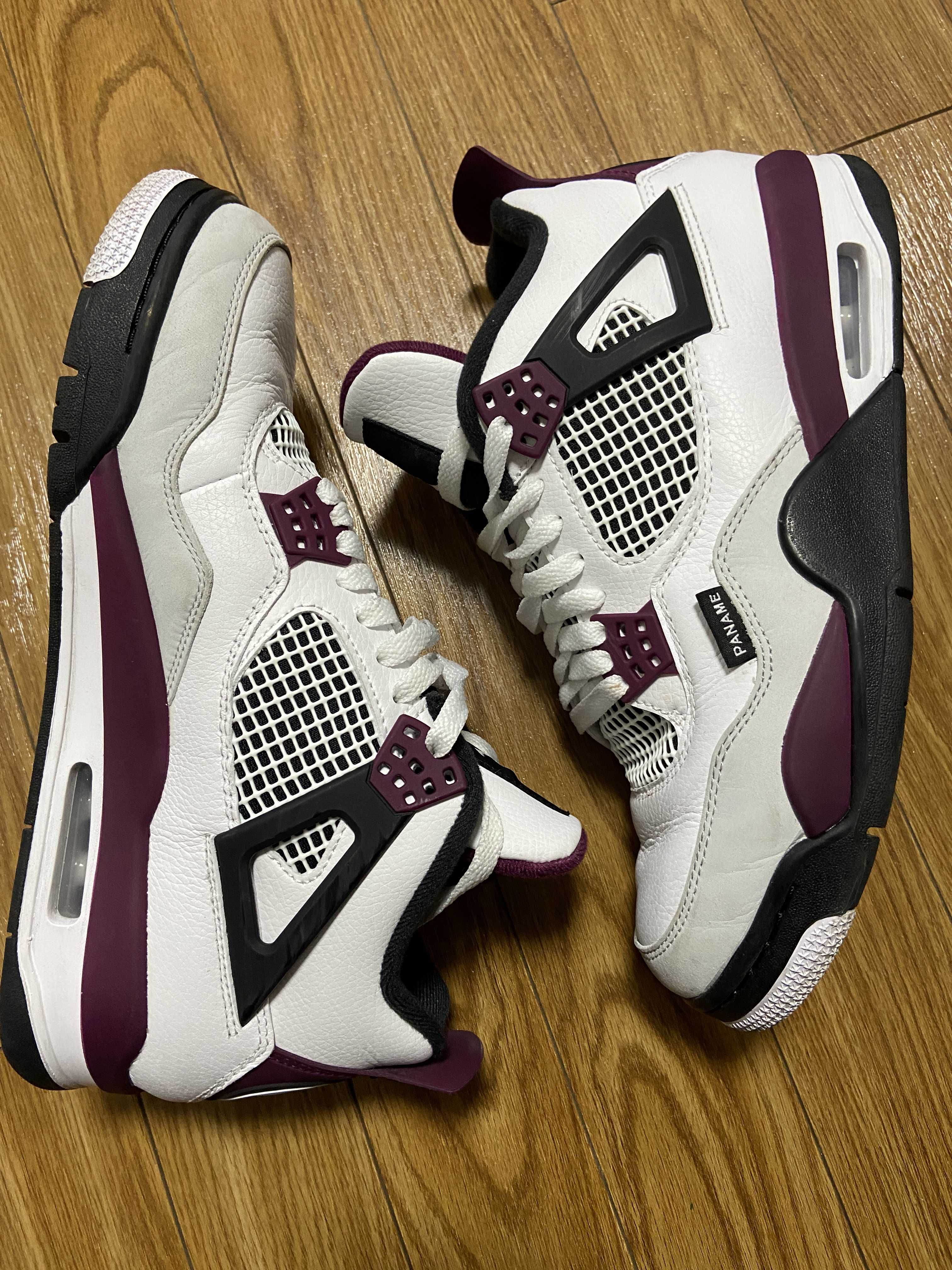 Paris Saint Germain ×Nike Air Jordan 4 Retro "White/Bordeaux/Neutral Gray"