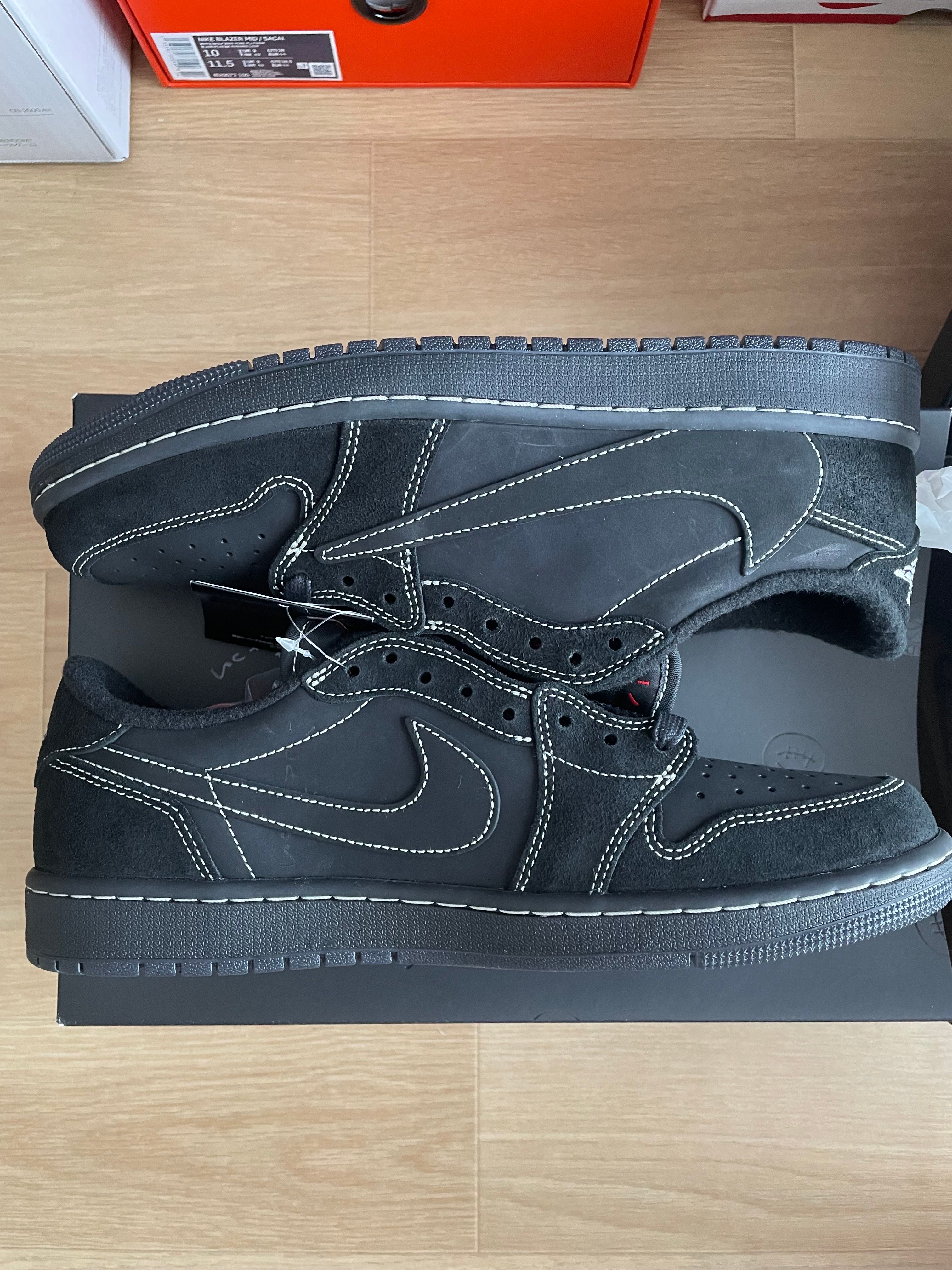 Travis Scott × Nike Air Jordan 1 Low OG SP "Black Phantom"