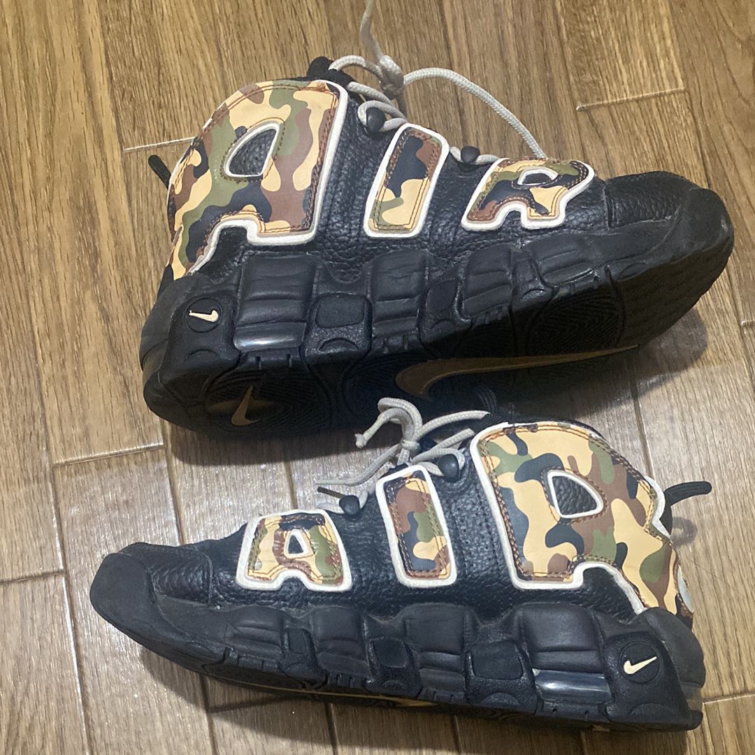 NIKE AIR MORE UPTEMPO GS "BLACK CAMO"