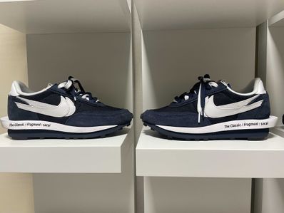 Fragment × sacai × Nike LD Waffle "Blackended Blue"