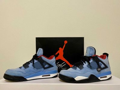 Travis Scott × Nike Air Jordan 4 Retro Cactus Jack "University Blue"