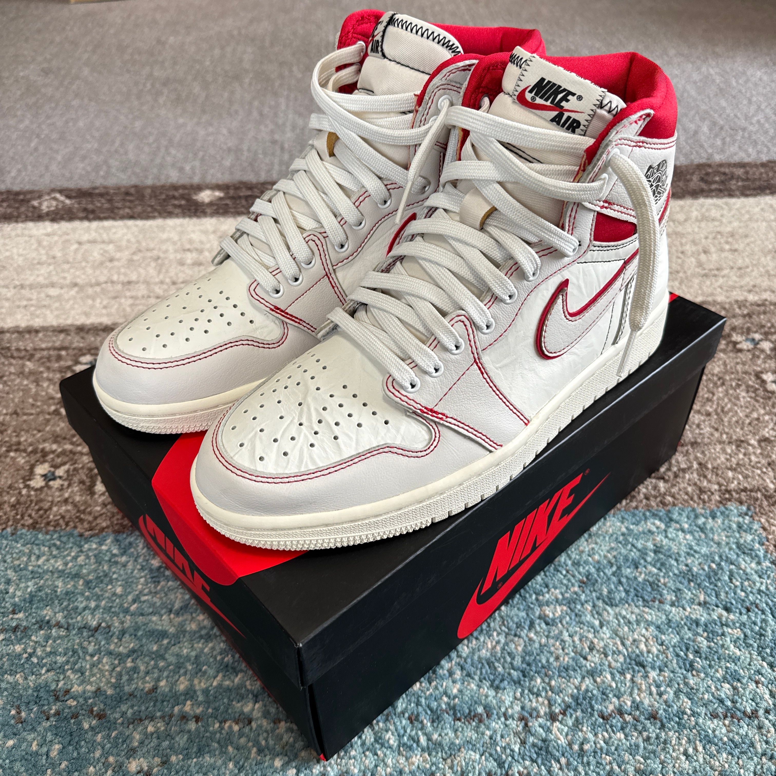 Nike Air Jordan 1 Retro High OG "Sail/University Red"     