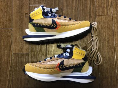 Jean-Paul Gaultier × sacai × Nike VaporWaffle "Sesame/Multi Color"