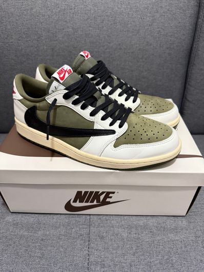 Travis Scott × Nike Air Jordan 1 Low OG SP "Reverse Olive"