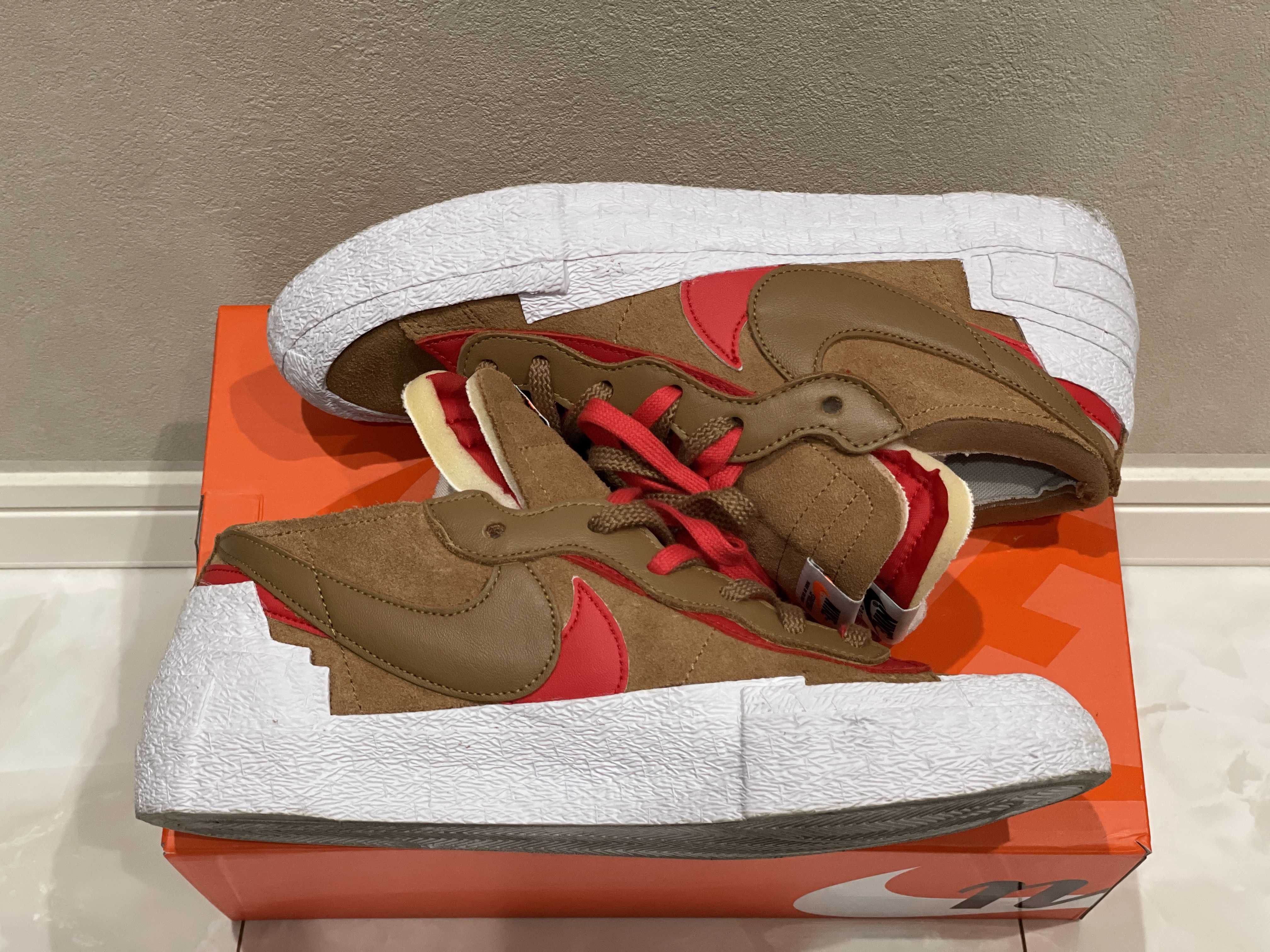 SACAI × NIKE BLAZER LOW "BRITISH TAN"