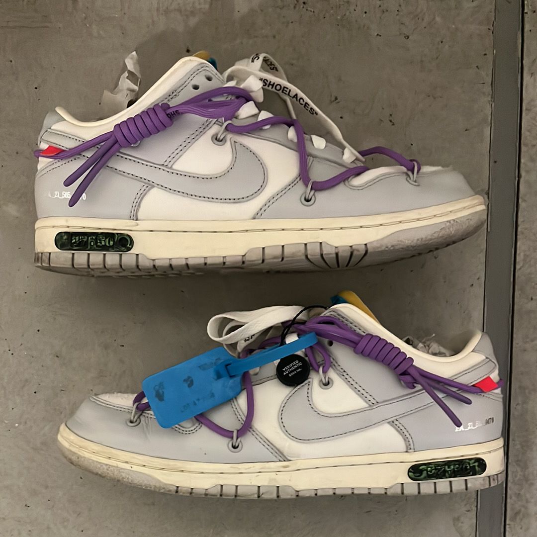 Off-White × Nike Dunk Low "Sail/Neutral Gray"