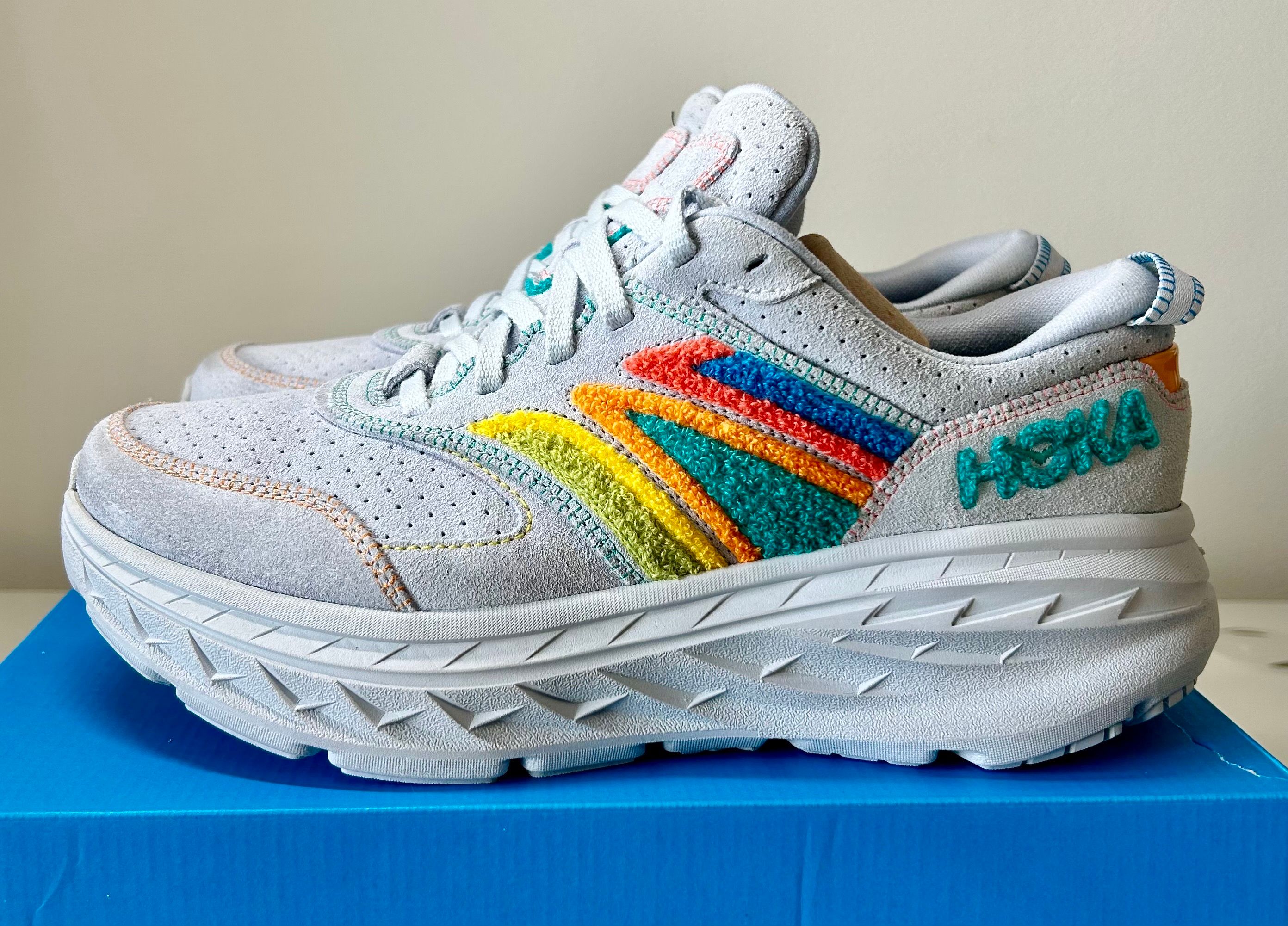 Billy's × Hoka Bondi L Embroidery Pack "Arctic Ice/Atlantis"