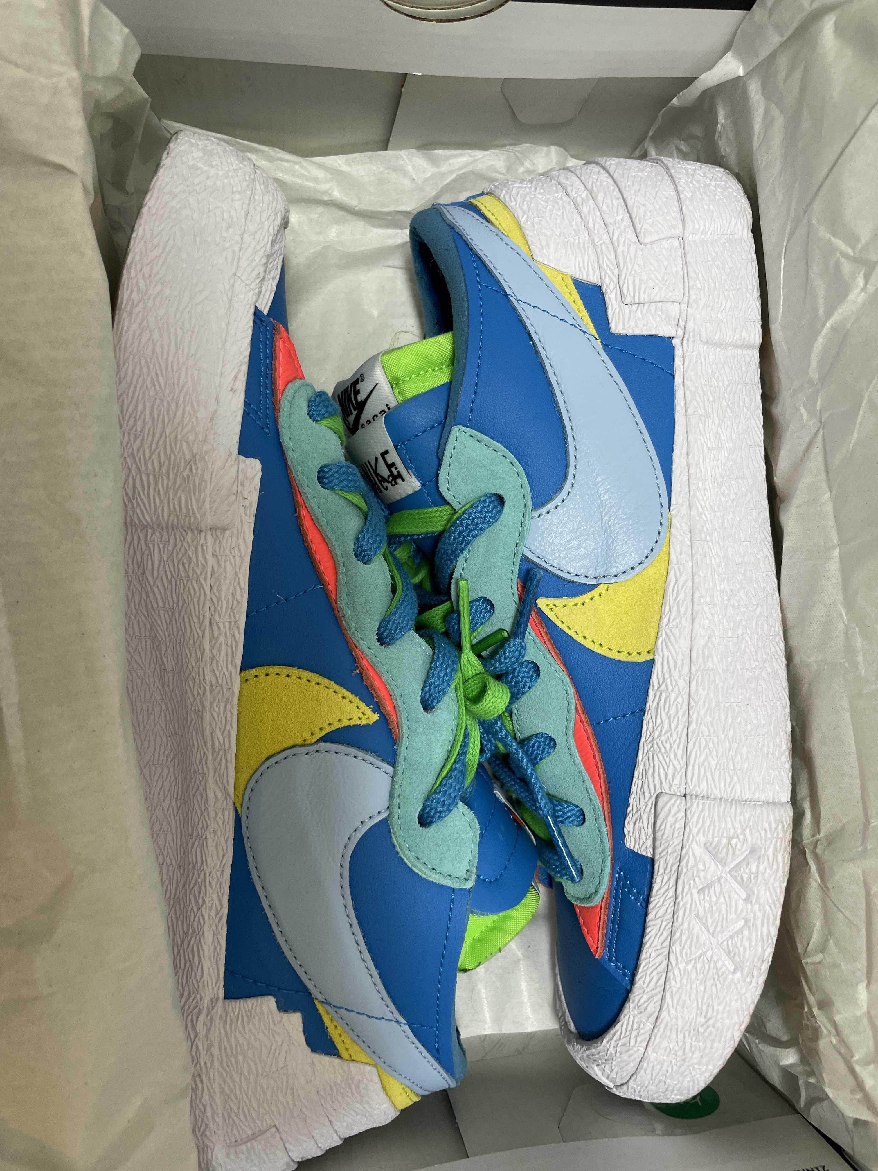 KAWS × sacai × Nike Blazer Low "Neptune Blue"