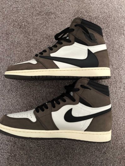 Travis Scott × Nike Air Jordan 1 Retro High OG TS SP "Sail/Dark Mocha"