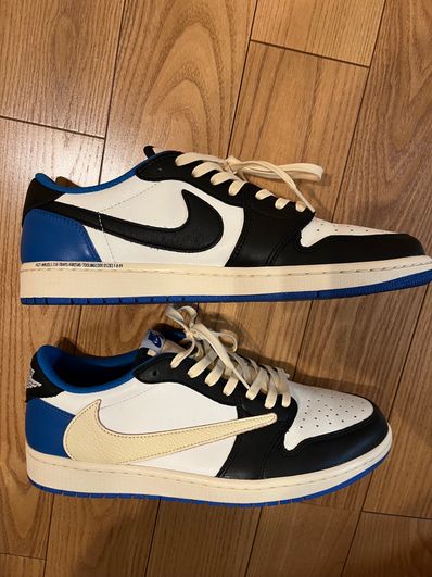 Travis Scott × fragment design × Nike Air Jordan 1 Low OG SP "Military Blue"