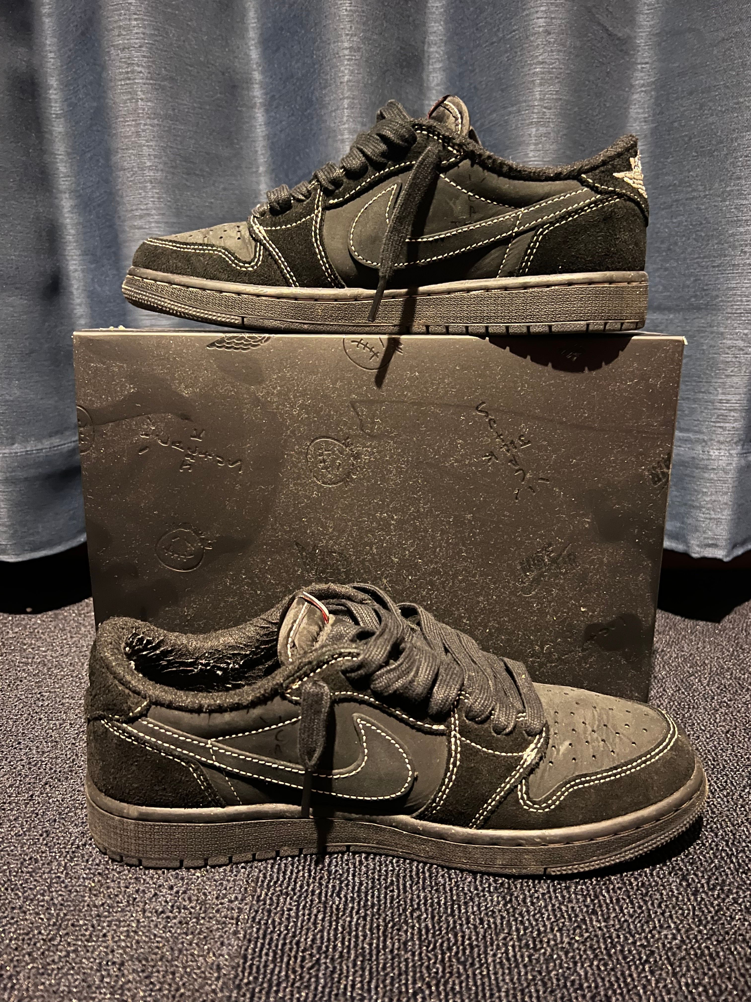Travis Scott × Nike Air Jordan 1 Low OG SP "Black Phantom"