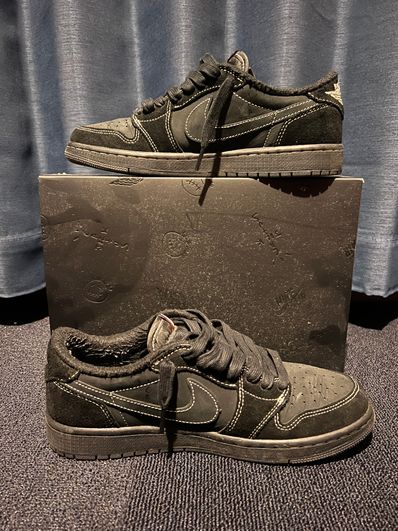 Travis Scott × Nike Air Jordan 1 Low OG SP "Black Phantom"