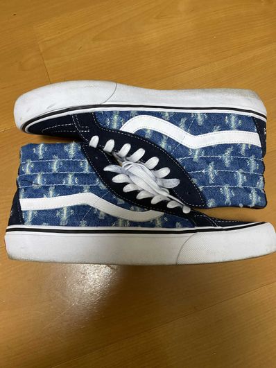 Supreme × Vans Sk8-Hi Hole Punch Denim "Blue"