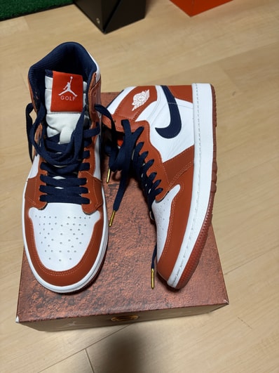 Eastside Golf × Nike Air Jordan 1 High Golf "Burnt Sunrise/Midnight Navy"
