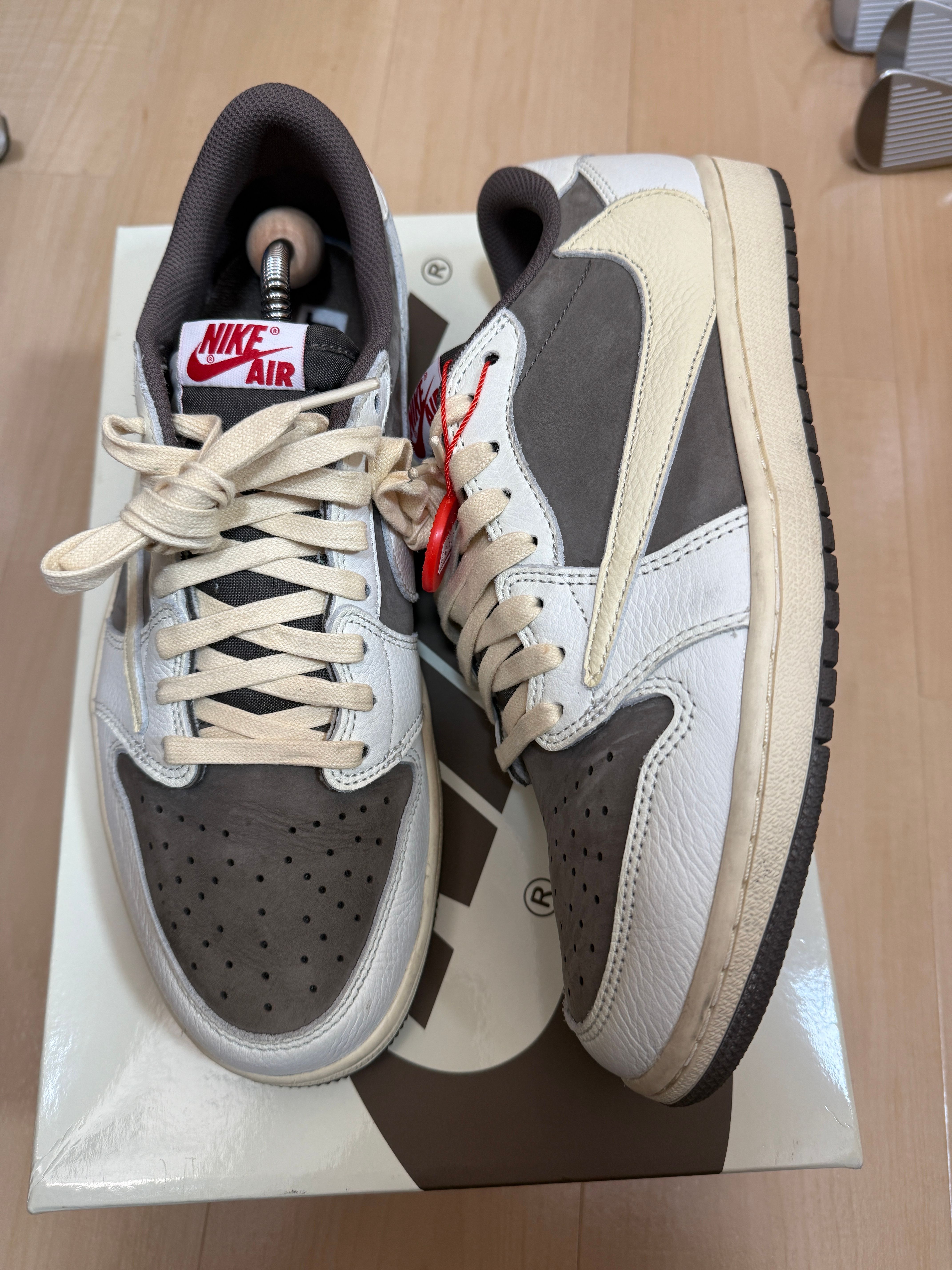 Travis Scott × Nike Air Jordan 1 Low OG SP "Reverse Mocha/Sail and Ridgerock"