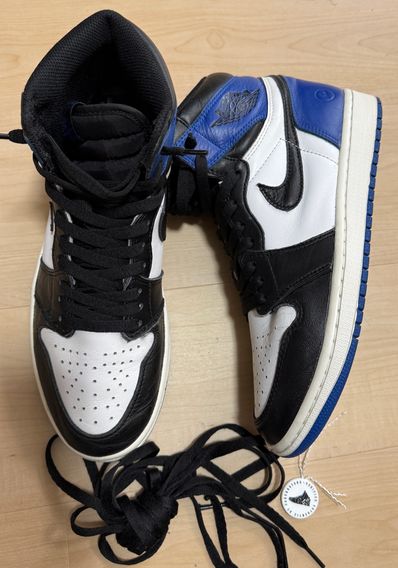 fragment design × Nike Air Jordan 1 Retro High OG "Black/Sport Royal/White"