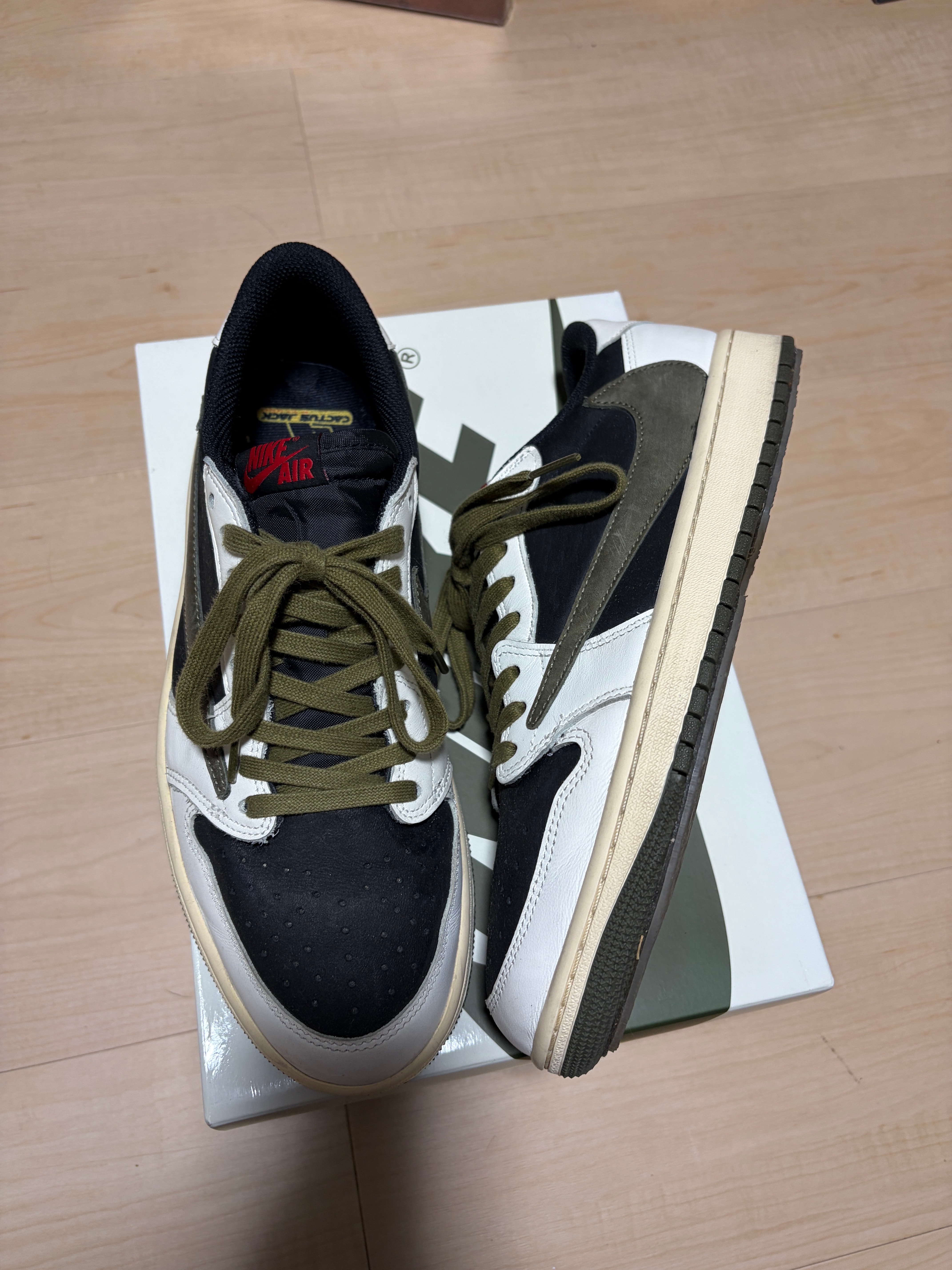 Travis Scott × Nike Women's Air Jordan 1 Low OG "Medium Olive"