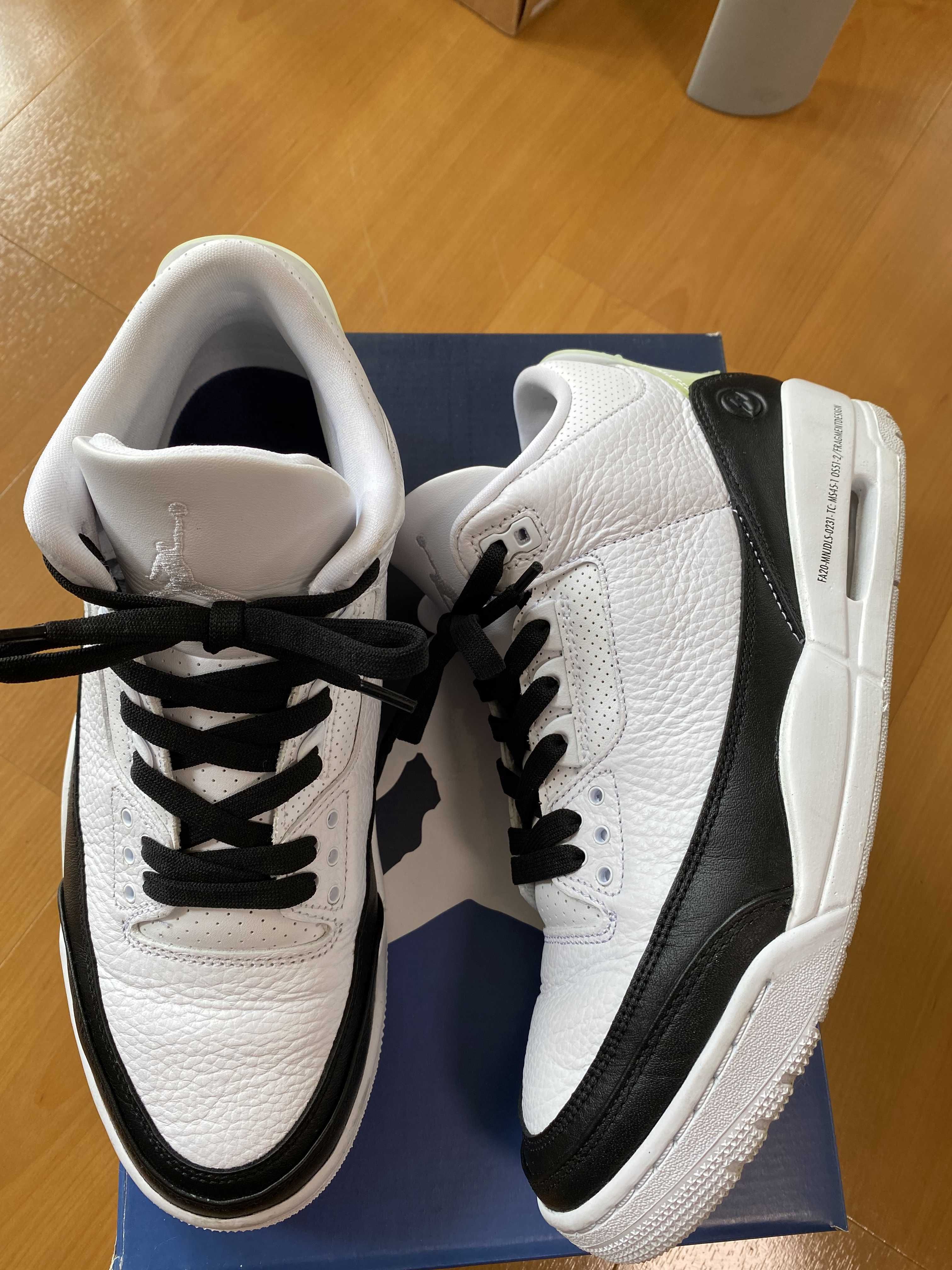 Fragment × Nike Air Jordan 3 "White/Black"