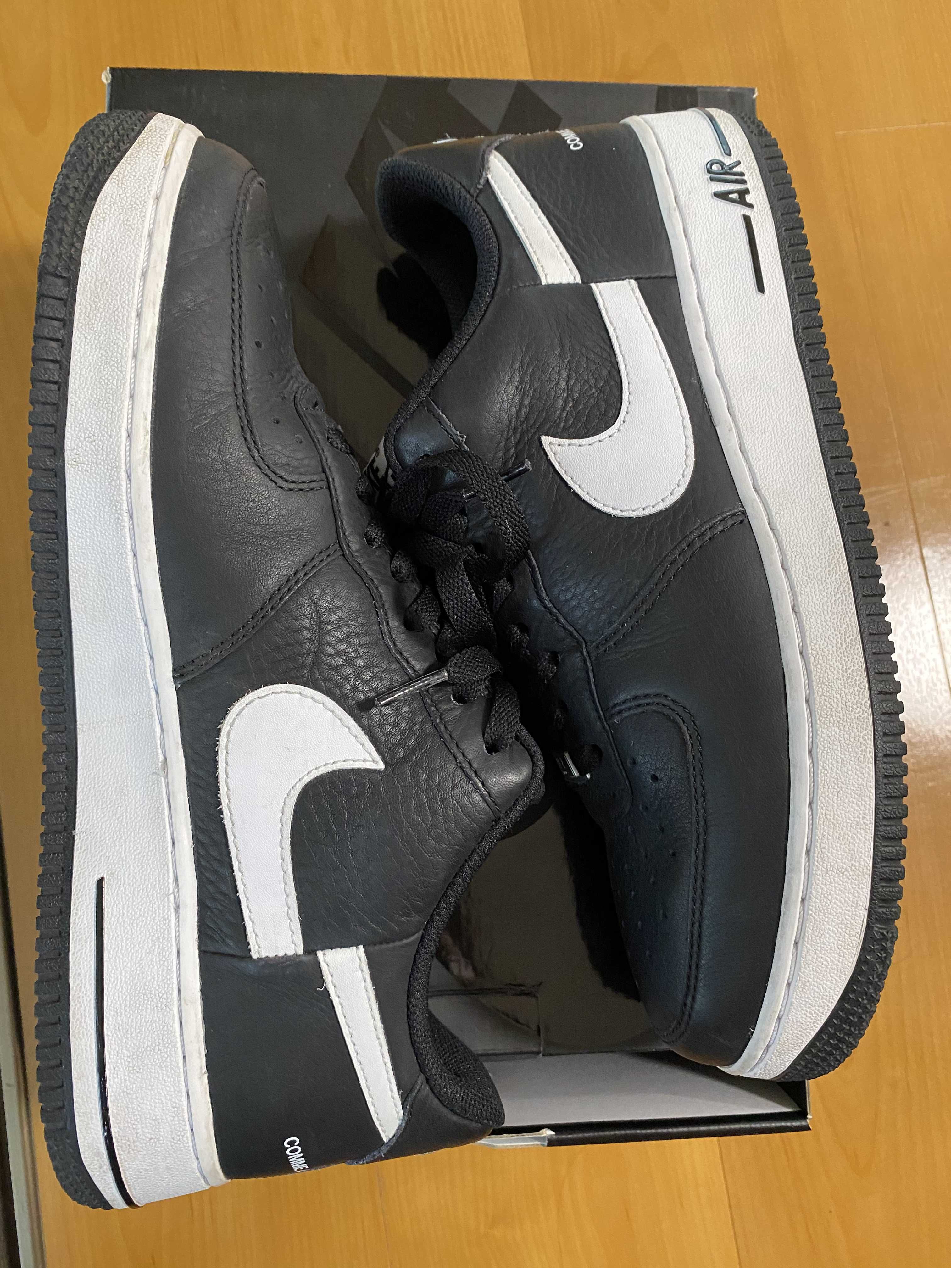 Supreme × COMME des GARCONS SHIRT × Nike Air Force 1 Low "Black/White" (2018)