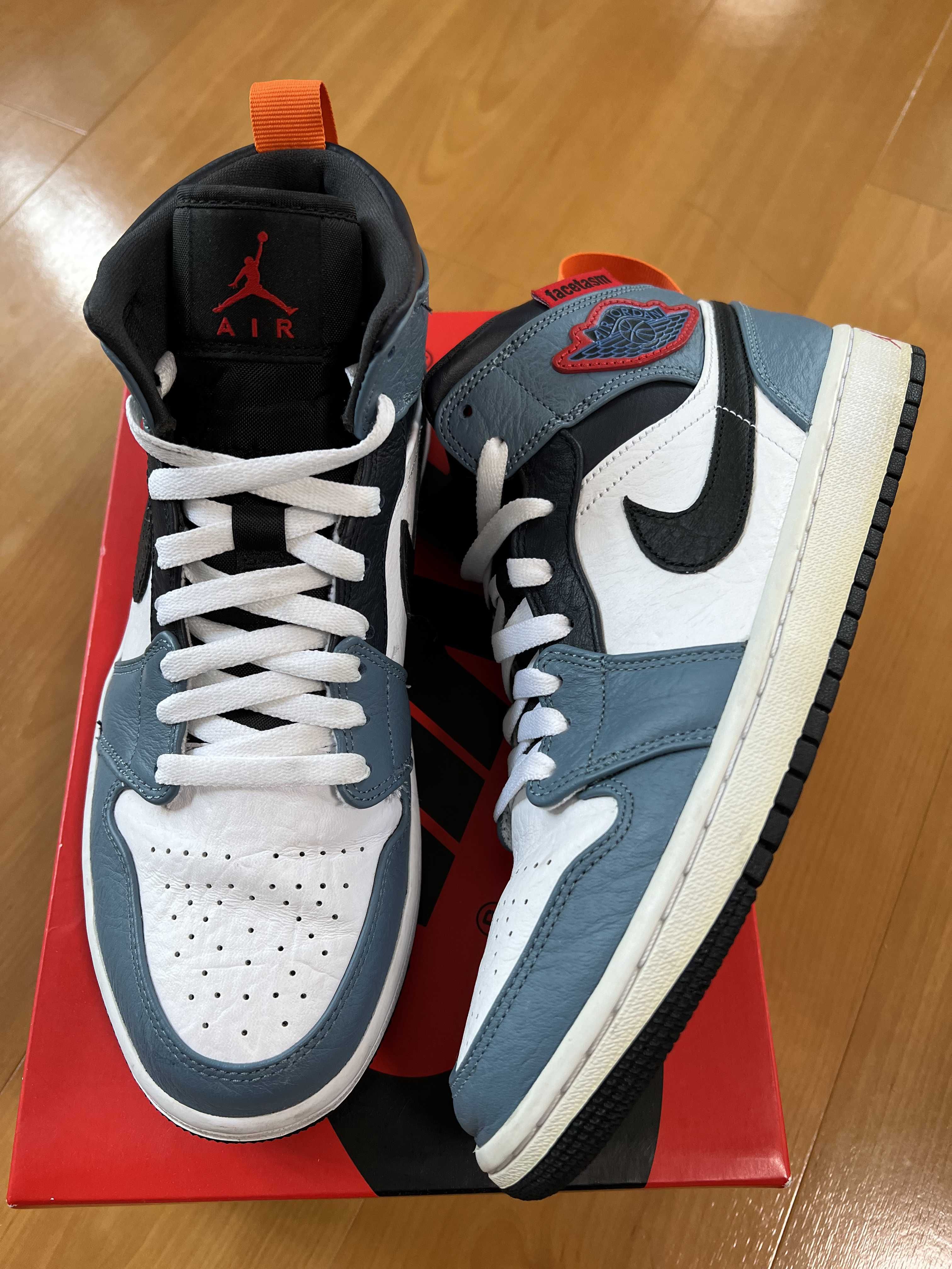 FACETASM × Nike Air Jordan 1 Mid "White/Navy"