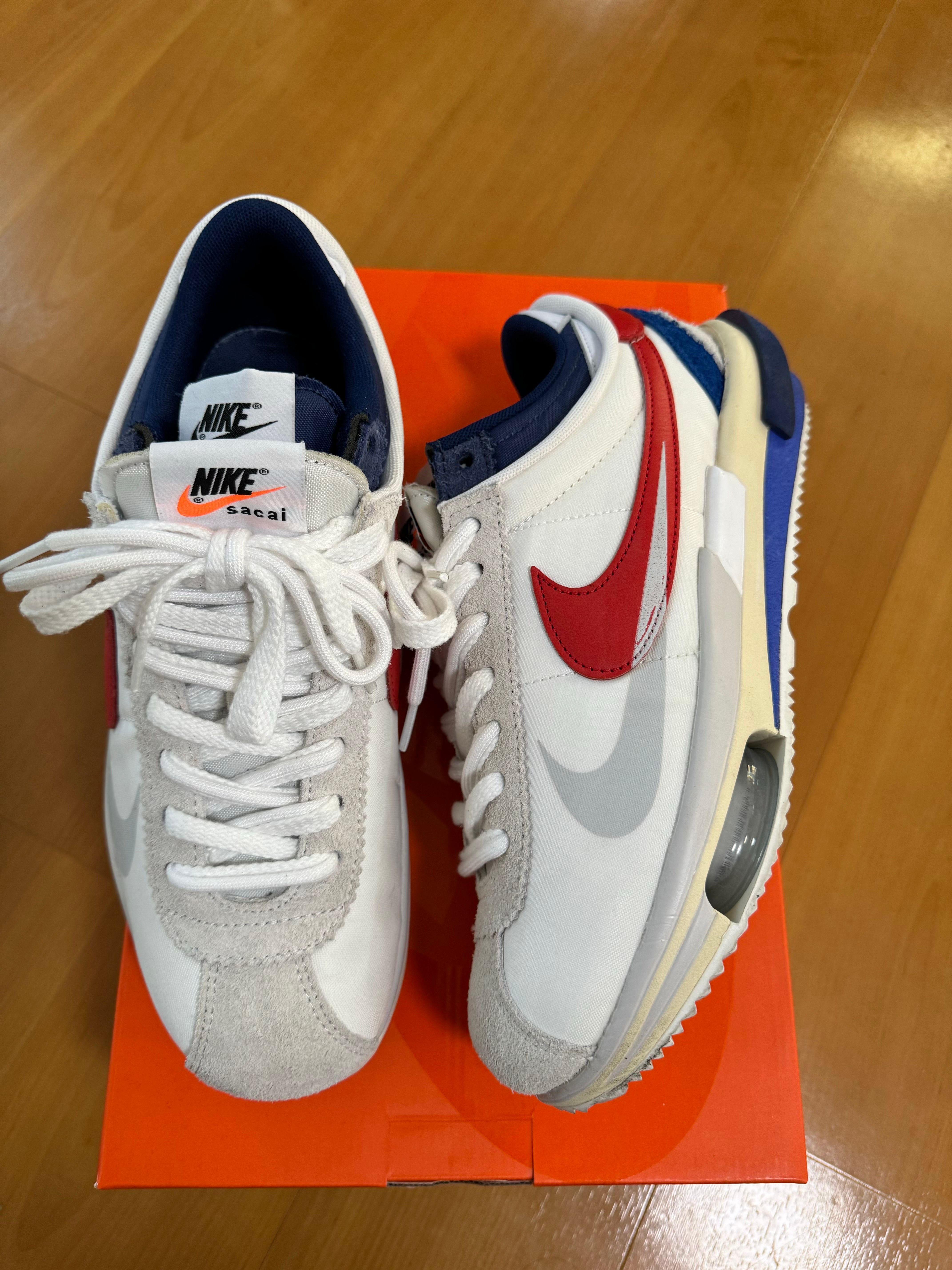 sacai × Nike Zoom Cortez "White and University Red"