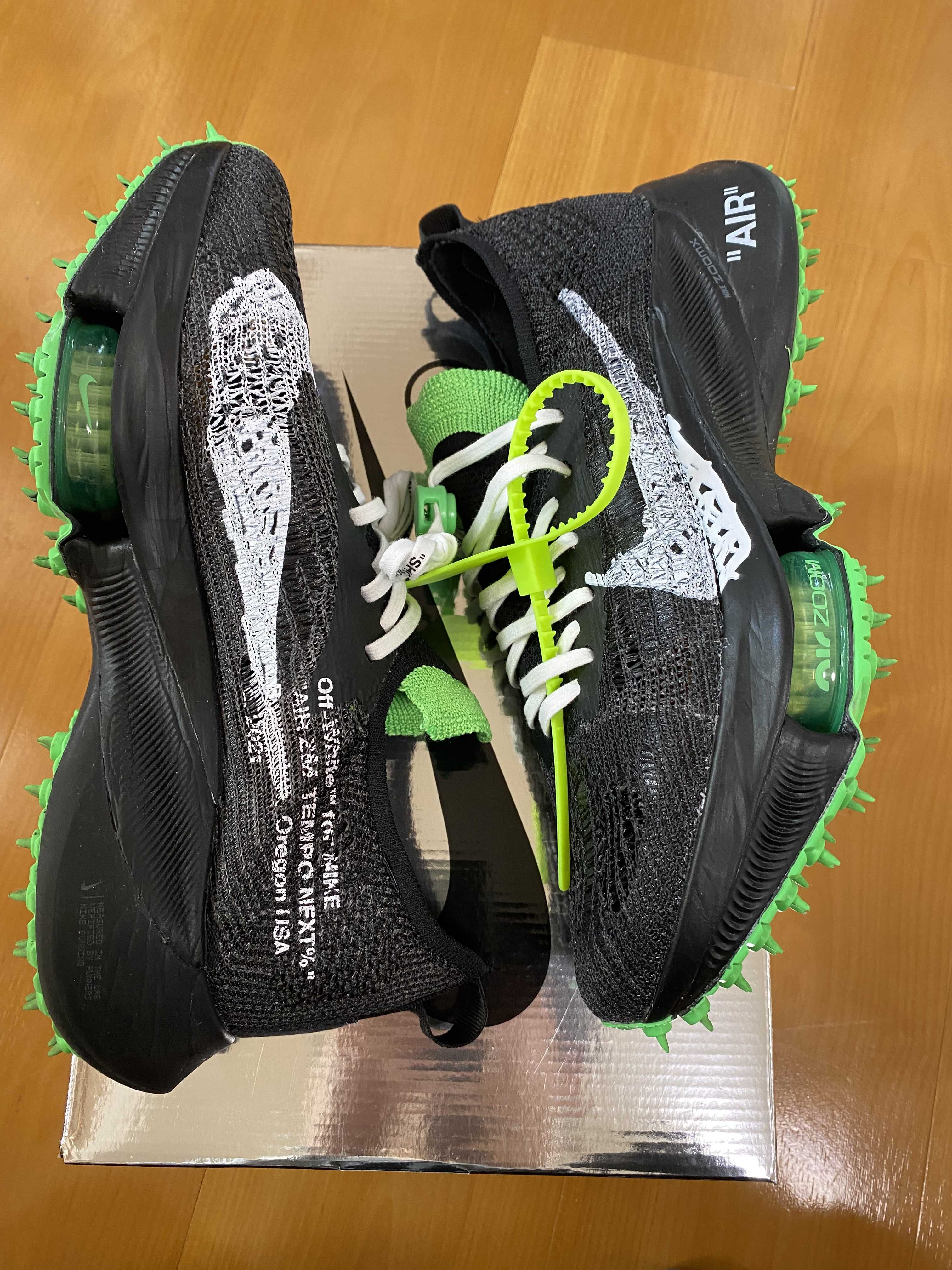 Off-White × Nike Air Zoom Tempo Next% Flyknit "Black"