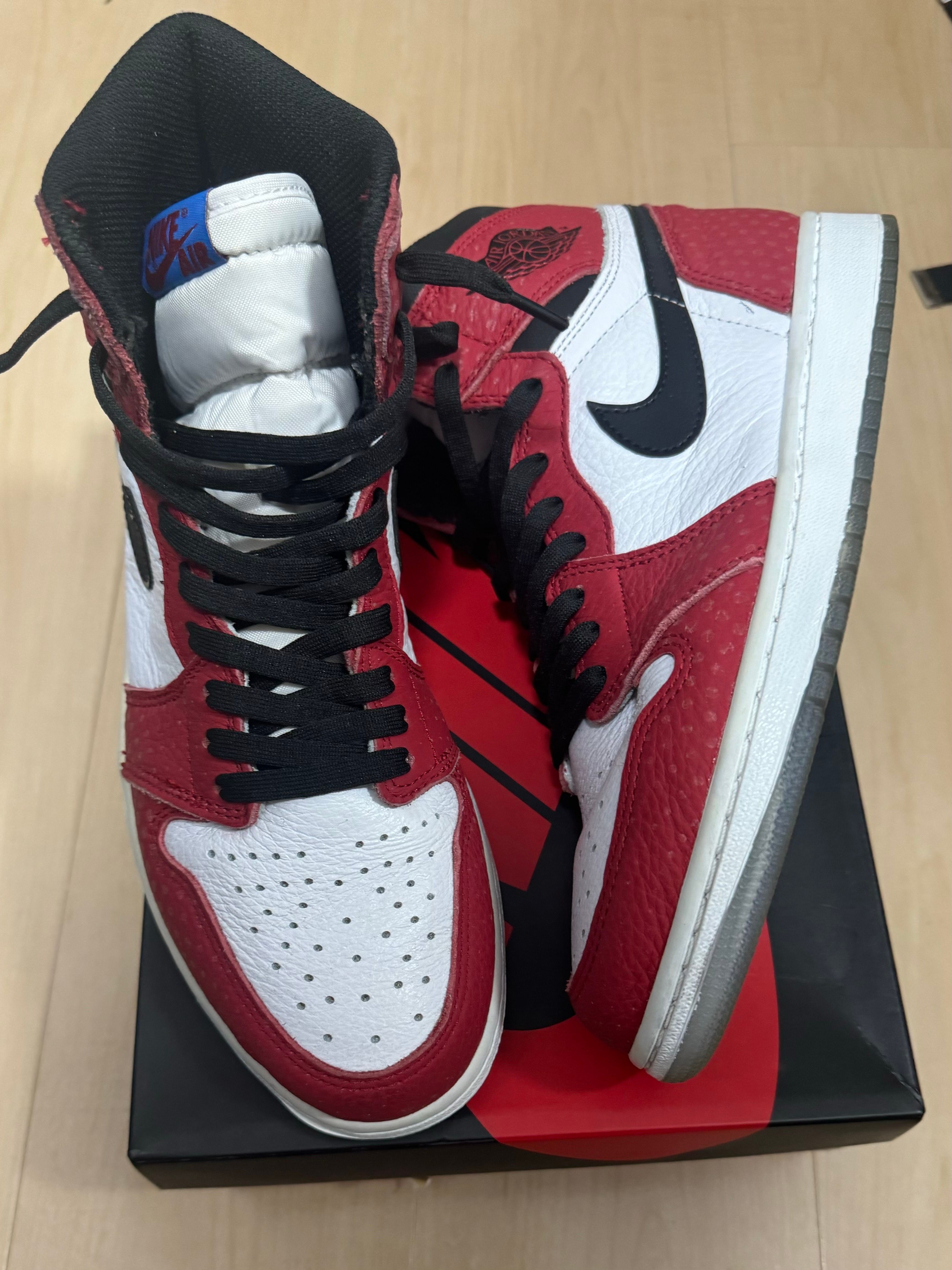 Spiderman × Nike Air Jordan 1 Origin Story "Gym Red/White/Photo Blue/Black"