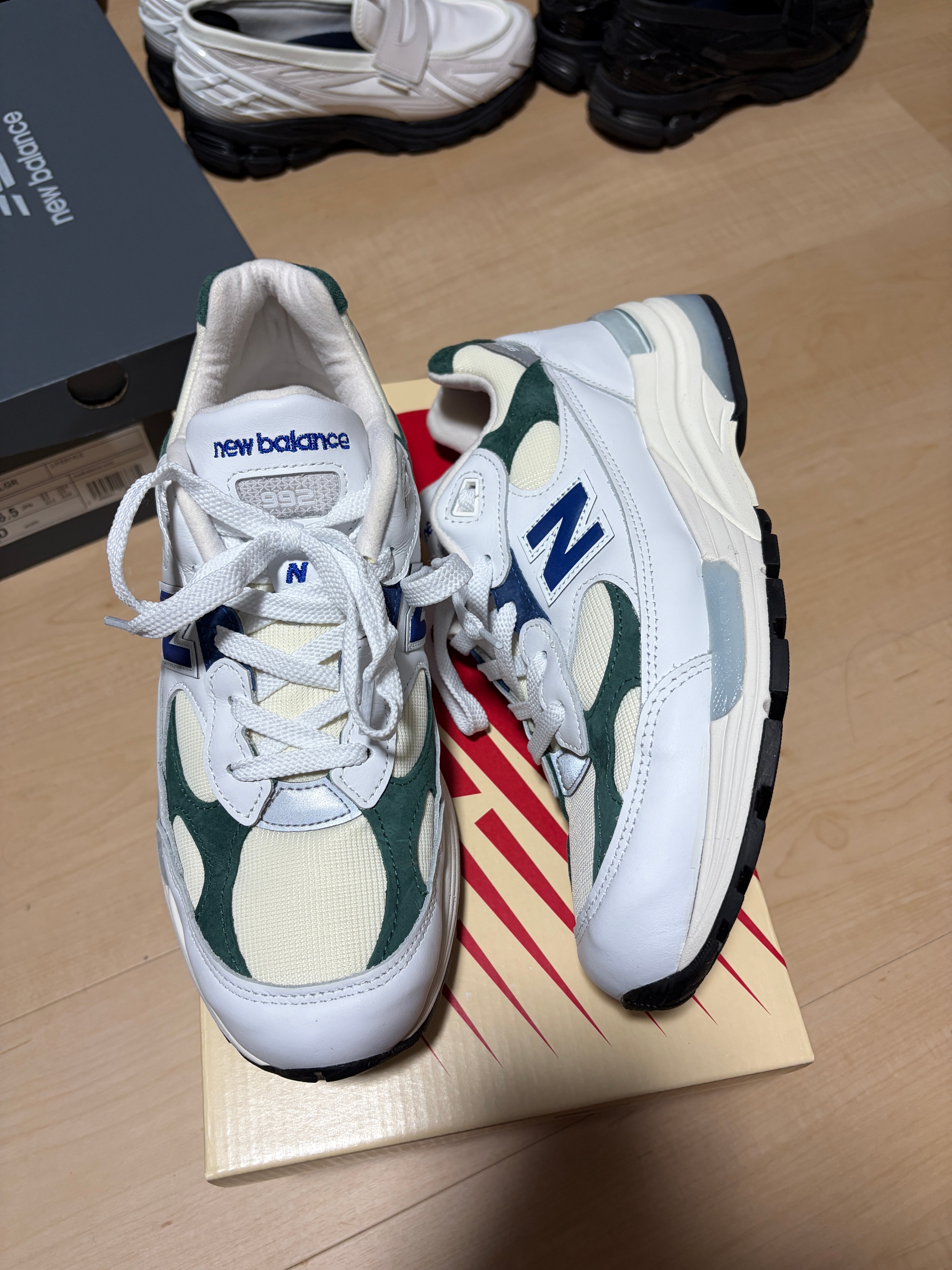 New Balance 992 "White/Marsh Green"