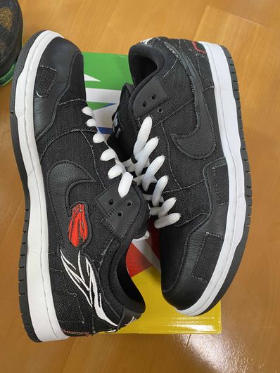 Wasted Youth × Nike SB Dunk Low "Black Denim" / VERDY