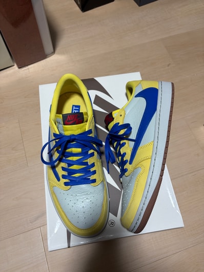 Travis Scott × Nike Women's Air Jordan 1 Retro Low OG "Canary"