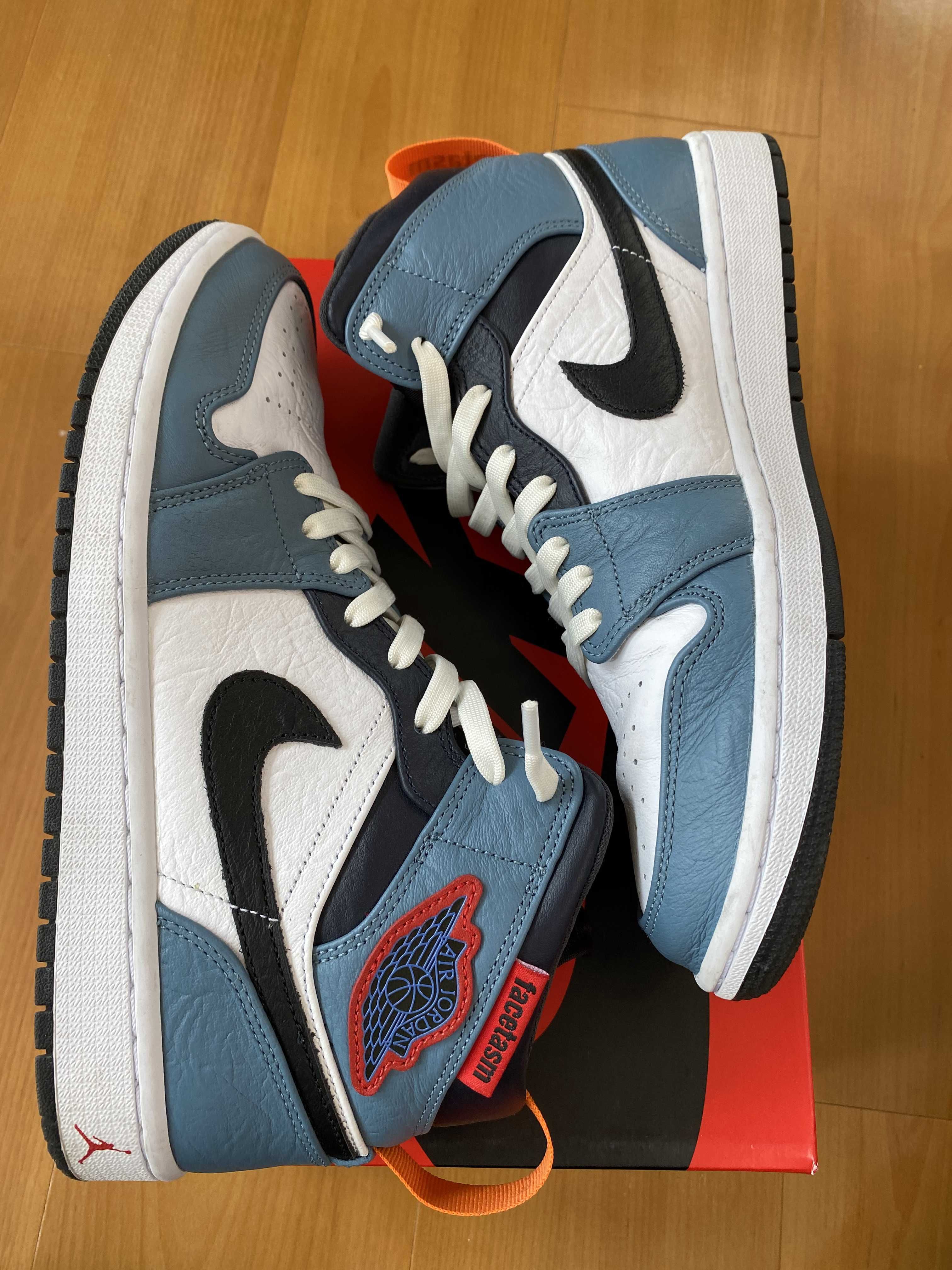 FACETASM × Nike Air Jordan 1 Mid "White/Navy"
