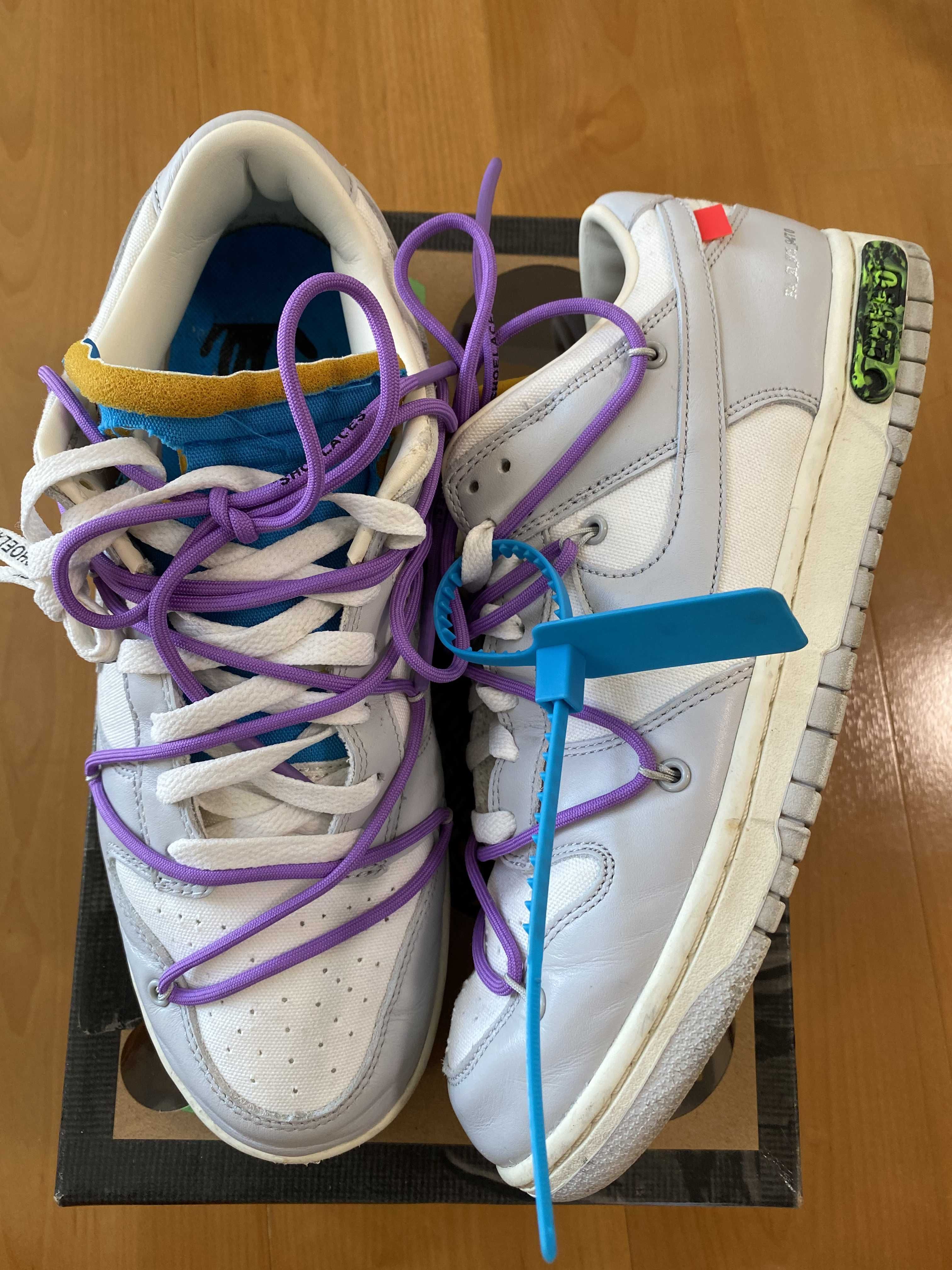 Off-White × Nike Dunk Low "Sail/Neutral Gray"