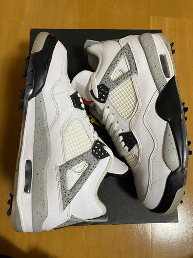 NIKE GOLF AIR JORDAN 4 "WHITE CEMENT"