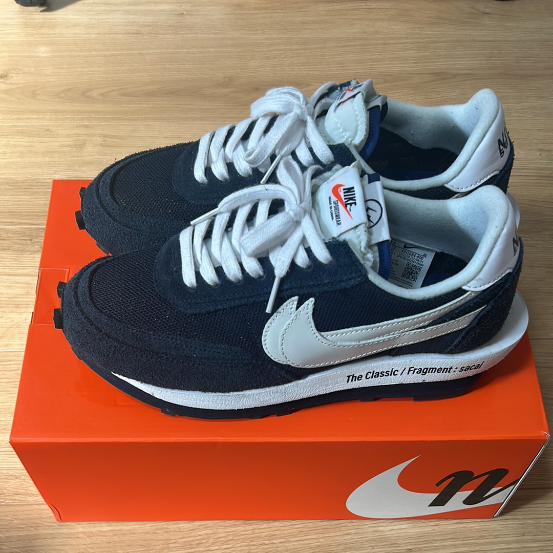 Fragment × sacai × Nike LD Waffle "Blackended Blue"