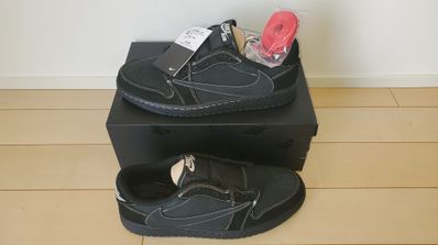 Travis Scott × Nike Air Jordan 1 Low OG SP "Black Phantom"