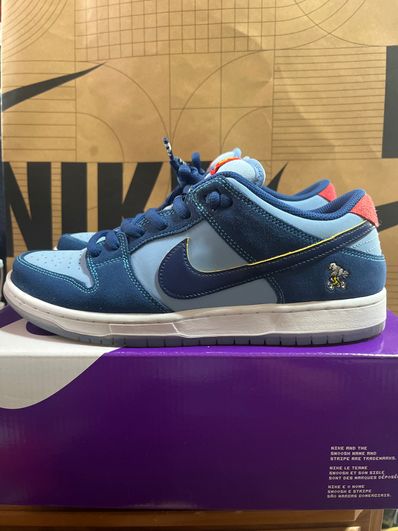 Why So Sad? × Nike SB Dunk Low "Coastal Blue/Speed Yellow-University Red"