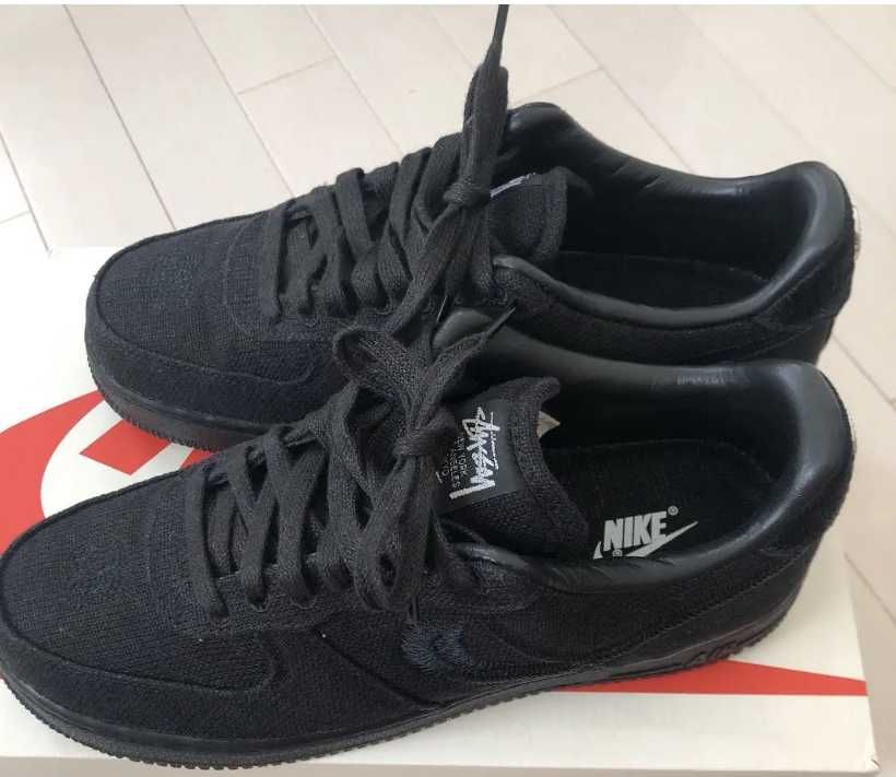 Stussy × Nike Air Force 1 Low "Triple Black"