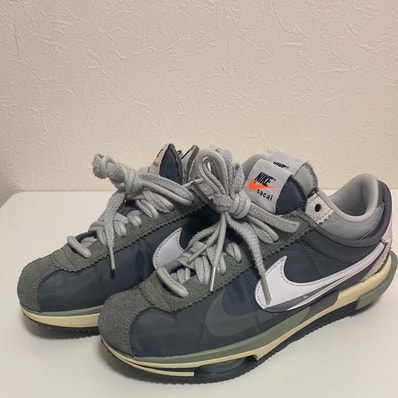 sacai × Nike Zoom Cortez "Iron Grey"