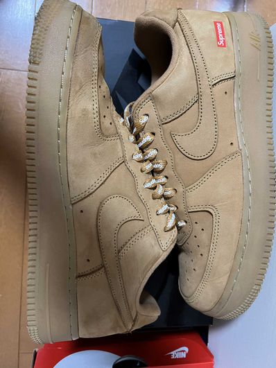 Supreme × Nike Air Force 1 Low "Flax/Wheat"