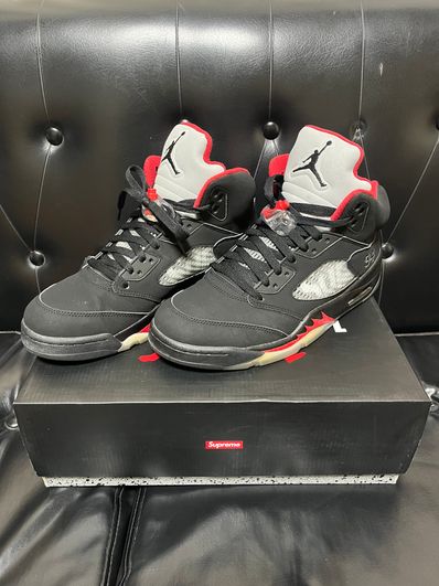 Supreme × Nike Air Jordan 5 Retro "Black"