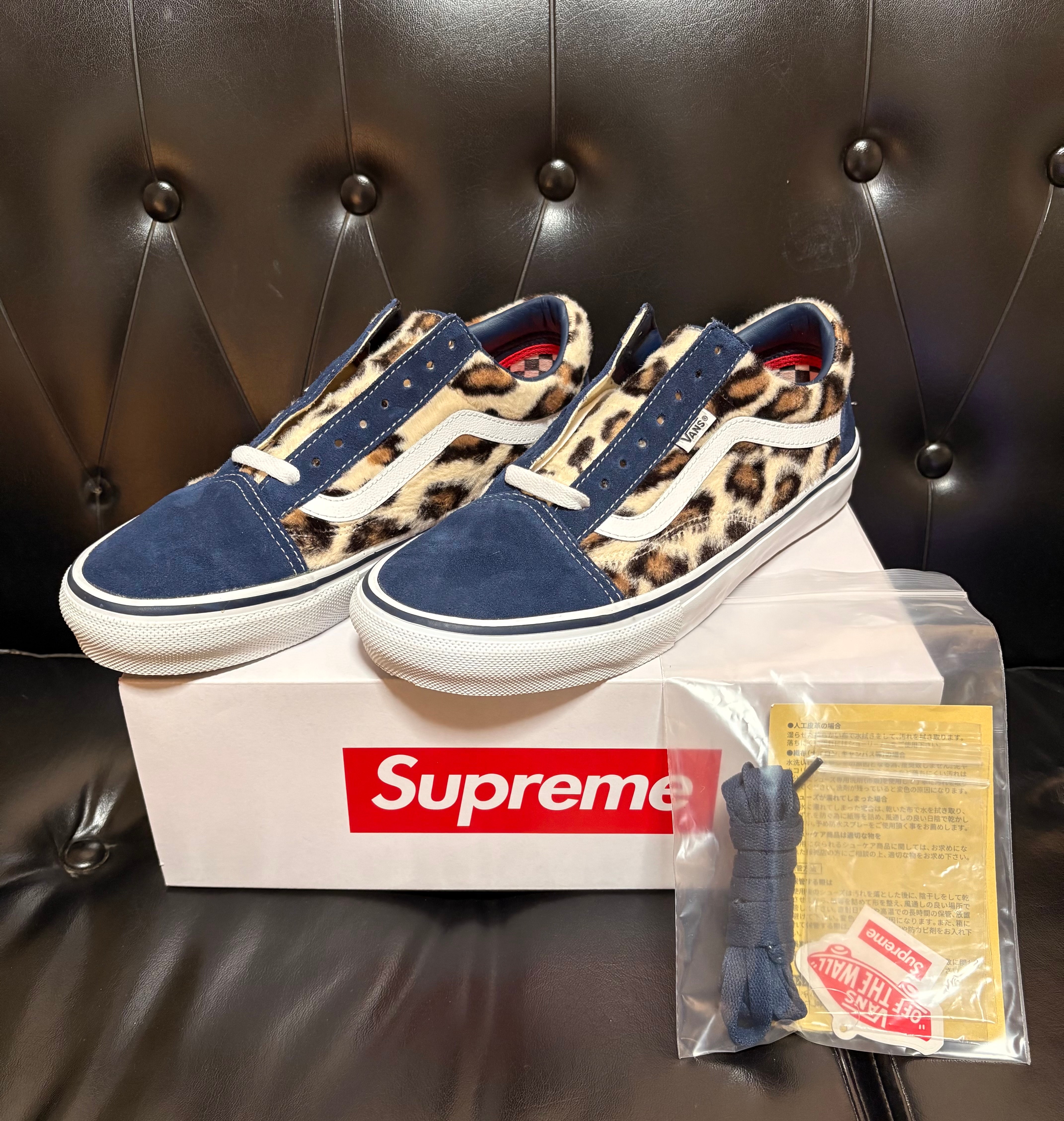 シュプリーム × バンズ レオパード オールドスクール 