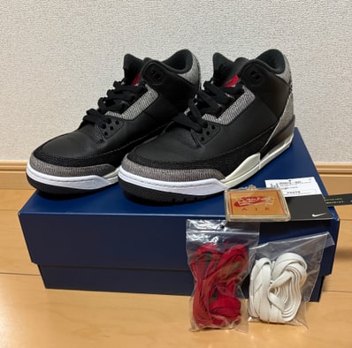 Levi's × Nike Air Jordan 3 Retro SP "Black and White" (LEVI'S Tab)