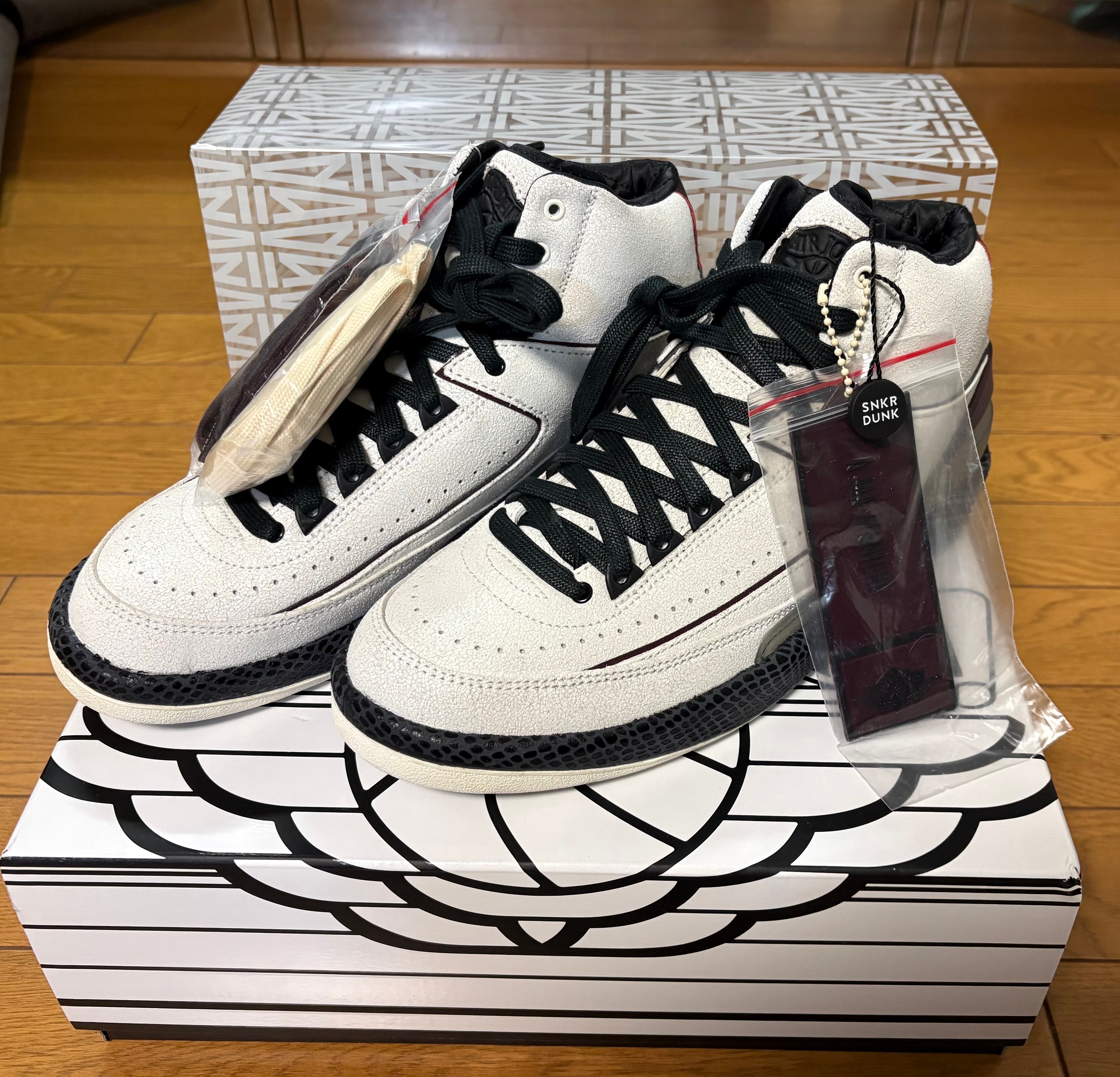 A Ma Maniere × Nike Air Jordan 2 "Airness/Sail and Burgundy"