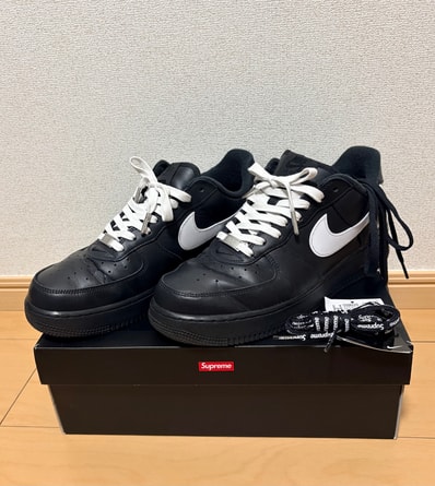 Supreme × Nike Air Force 1 Low "Black/White"
