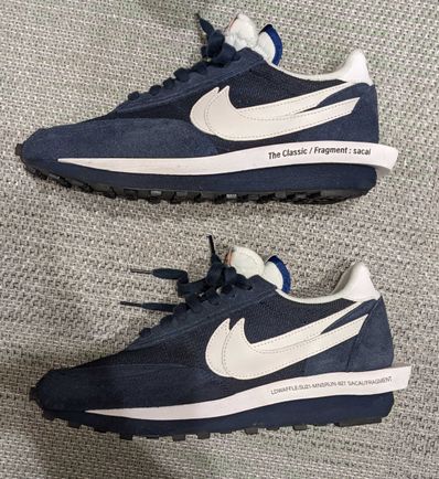 Fragment × sacai × Nike LD Waffle "Blackended Blue"