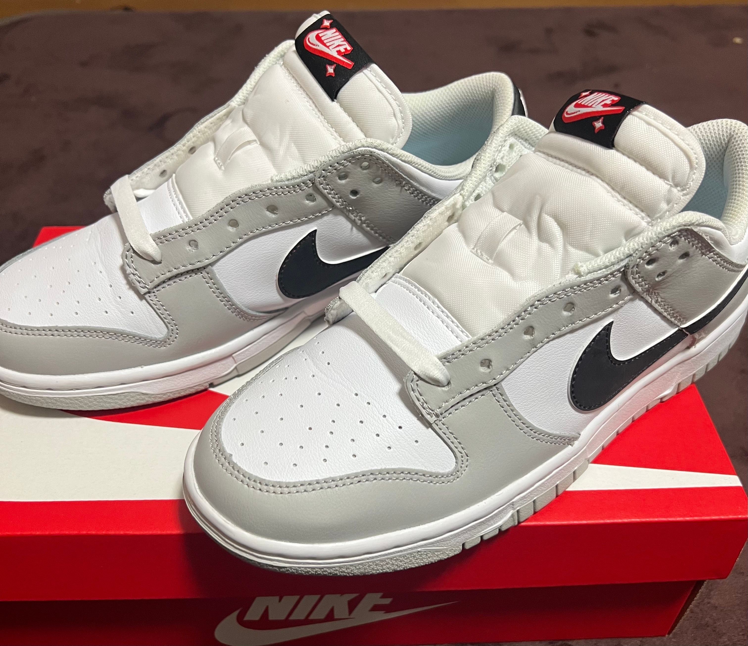 Nike Dunk Low SE Lottery "Grey Fog/Light Crimson"