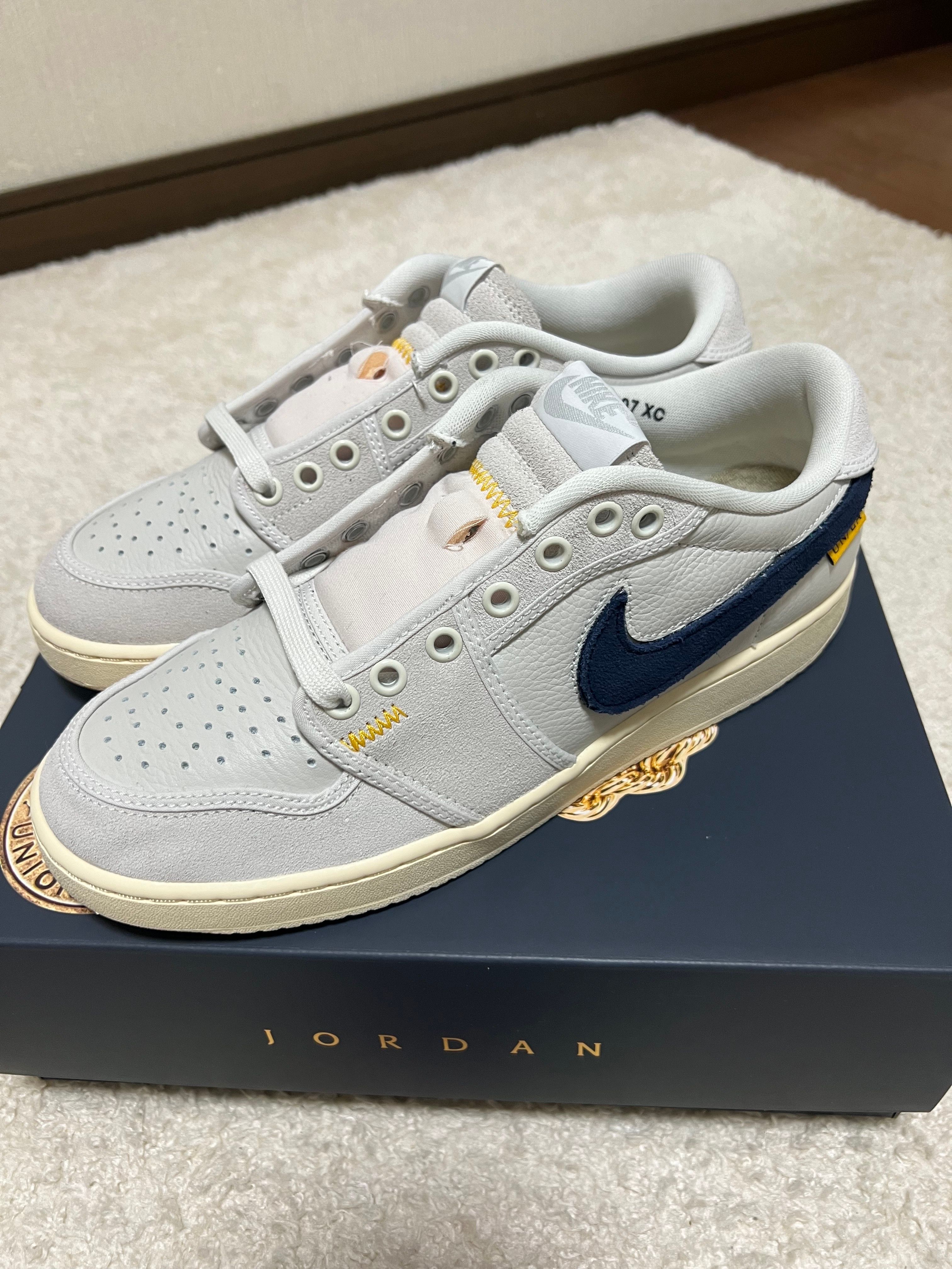 UNION × Nike Air Jordan 1 Low KO "Sail Leather"