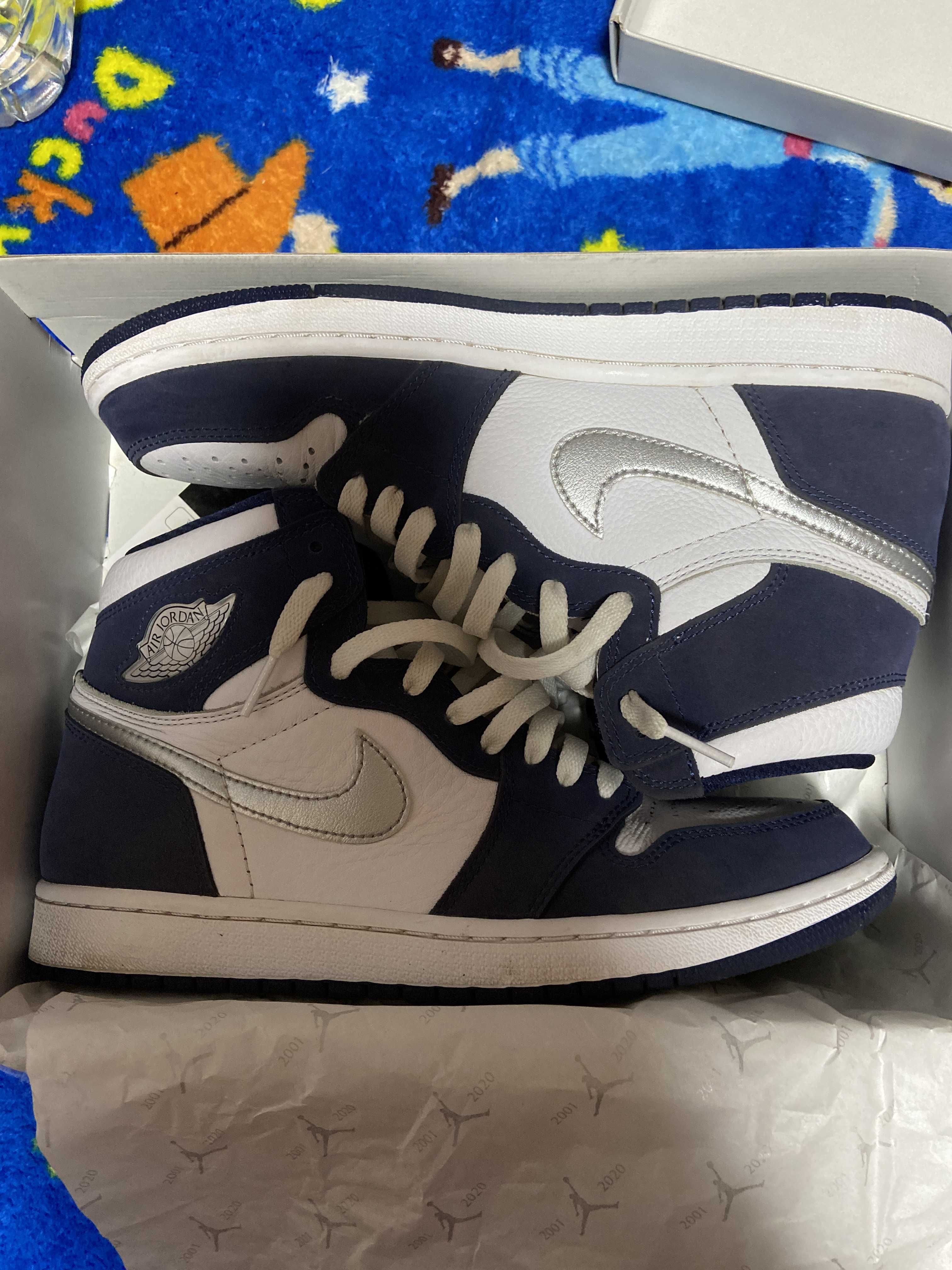 Nike Air Jordan 1 High OG CO.JP "White/Midnight Navy" (2020)(ブリーフケースなし)