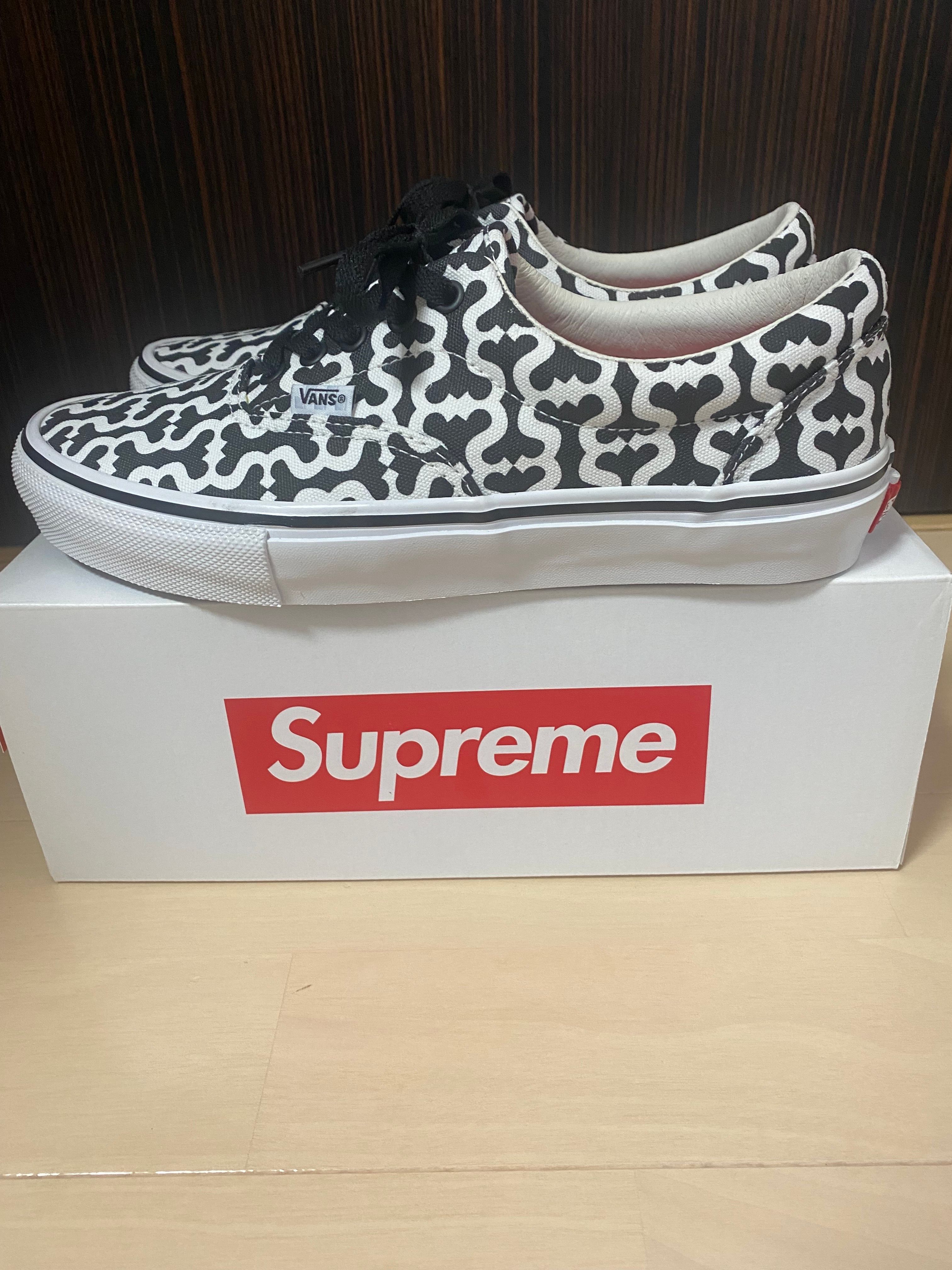 Supreme × Vans Monogram S Logo Skate ERA "Black"